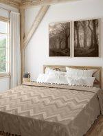 Κουβέρτα Πικέ Ζακάρ GOLWE BEIGE MADI Homeware