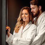 Beauty Home Μπουρνούζι με γιακά Art 3091  L-XL Εκρού