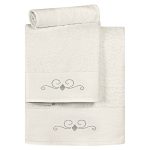 Beauty Home Σετ πετσέτες Art 3175  Σετ 3τμχ  Εκρού