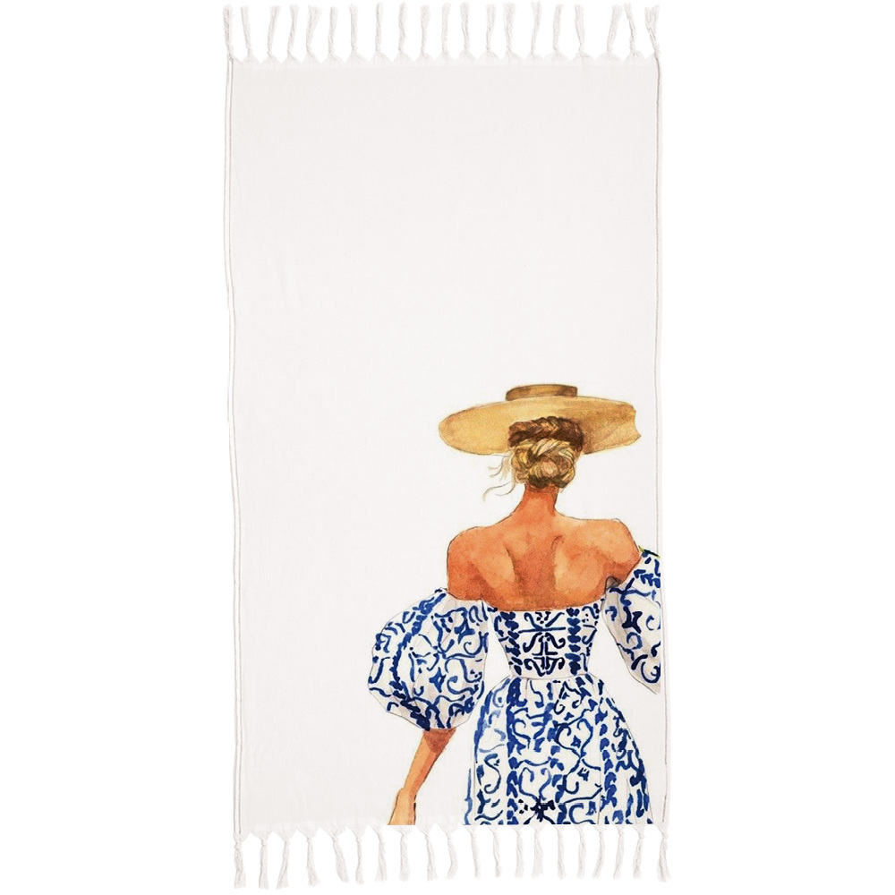 Πετσέτα Παρεό Κρόσσι Αθηνά Borea Home Textiles 90 x 160 cm
