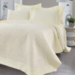 Beauty Home Σετ κουβερλί υπέρδιπλο Muse Art 12506 230x250 Εκρού