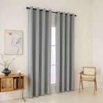 Beauty Home Ύφασμα κουρτίνας με το μέτρο Full Blackout σκίασης Total Art 8446 Φ280 Γκρι - Image 3