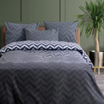 Makis Tselios Home Σετ Παπλωματοθήκη King Size 240×250cm Zic Zac Grey