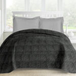 Makis Tselios Home Ultrasonic Κουβερλί Μονό Frost 2 Microfiber Grey 160x240cm