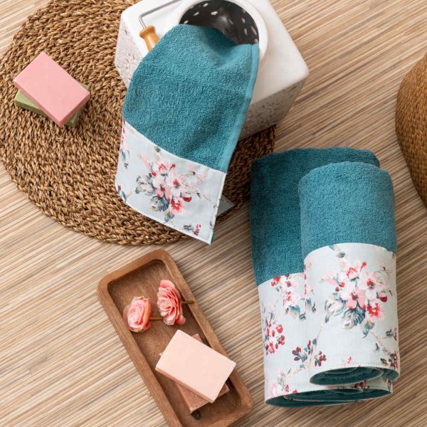 Πετσέτες Σετ 3ΤΜΧ Αγριολούλουδο Borea Home Textiles 70 x 140 / 50 x 90 / 30 x 50 cm