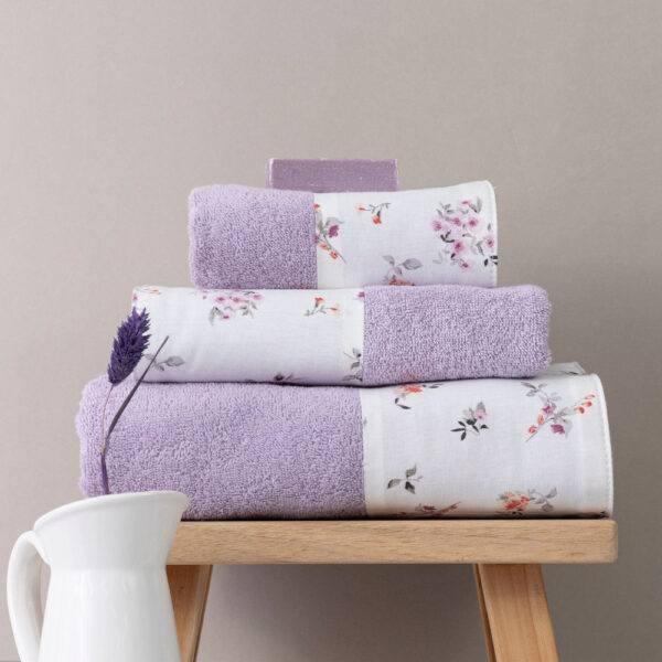 Πετσέτες Σετ 3ΤΜΧ Elodie Borea Home Textiles 70 x 140 / 50 x 90 / 30 x 50 cm
