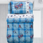 Makis Tselios Home Σετ Σεντόνια Μονά με Λάστιχο 105×200+30cm Skate