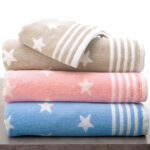 Makis Tselios Home Σετ Βρεφικές Πετσέτες 3τμχ Stars Stone