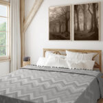 Κουβέρτα Πικέ Ζακάρ GOLWE GREY MADI Homeware