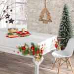 Καρέ Χριστουγεννιάτικο Xmas Bells Borea Home Textiles 90 x 90 cm