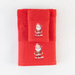 Πετσέτες Χριστουγεννιάτικες Σετ 2ΤΜΧ Άγιος Βασίλης Borea Home Textiles - Image 4