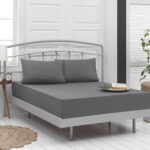 Beauty Home Σεντόνι μονό μονόχρωμο με λάστιχο Art 1999 110x200+30 Ανθρακί