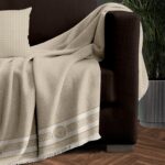 Makis Tselios Home Μονοθέσιο Ριχτάρι Meandros 180x180cm Beige