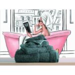 Makis Tselios Home Σετ Πετσέτες 4τμχ Lillie No7 Dark Grey Βάρους 500gr/m²