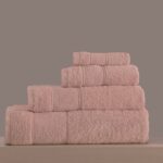 Makis Tselios Home Σετ Πετσέτες 4τμχ Lillie No1 S.Pink Βάρους 500gr/m²