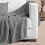 Makis Tselios Home Καλοκαιρινό Μονοθέσιο Ριχτάρι Nautica 180x180cm Dark Grey