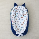 Beauty Home Bρεφική φωλιά με μαξιλάρι Art 5344 53x88 Μπλε