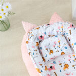 Beauty Home Bρεφική φωλιά με μαξιλάρι Art 5345 53x88 Ροζ - Image 5