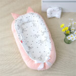 Beauty Home Bρεφική φωλιά με μαξιλάρι Art 5346 53x88 Ροζ - Image 2