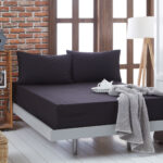 Beauty Home Σεντόνι μονό μονόχρωμο με λάστιχο Art 1999 110x200+30 Μαύρο