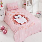 Beauty Home Σετ σεντόνια μονά Hug Art 6165 165x240 Σομόν