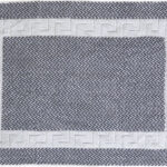 Beauty Home Ταπέτο μπάνιου Atlas Art 3017 νηματοβαφή μαίανδρος 50x75 Γκρι,Λευκό