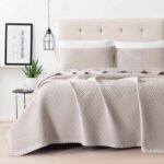 Κουβέρτα Ζακάρ Σετ Cubic Υπέρδιπλη 230Χ240 Μπεζ- Borea Home Textiles