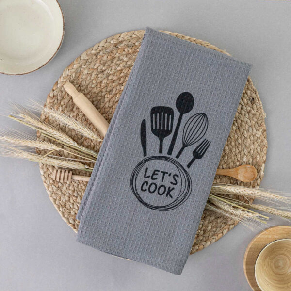 Ποτηρόπανα Κουζίνας Waffle Let's Cook Borea Home Textiles 50 x 70 cm