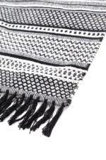 Χαλί Urban Cotton Kilim Samaira Black White Royal Carpet - Image 2