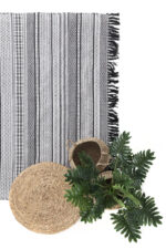 Χαλί Urban Cotton Kilim Samaira Black White Royal Carpet - Image 3