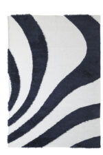 Χαλί Toscana Shaggy BRANCO BLACK WHITE Royal Carpet - Image 2