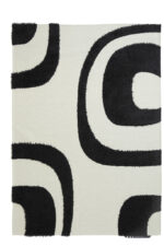 Χαλί Toscana Shaggy SHIRA BLACK WHITE Royal Carpet - Image 2