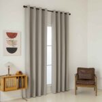 Beauty Home Κουρτίνα Full Blackout σκίασης με 8 κρίκους Total Art 8446 140x270 Άμμου - Image 3