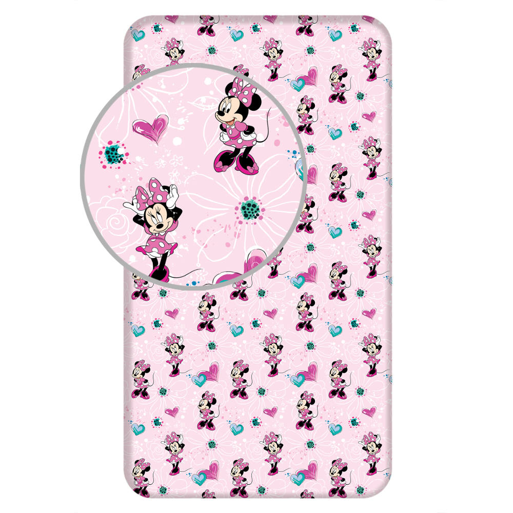 Σεντόνι Βαμβακερό Minnie Μονό Με Λάστιχο Borea Home Textiles 90 x 200 cm + 25 cm