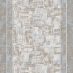 ΧΑΛΙ VELVET MODERN 9252/Beige White - Klonaras Home Fashion