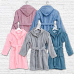 Μπουρνούζι Εφηβικό Με Κουκούλα Teenager Borea Home Textiles - Image 8