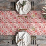 Τραπεζομάντηλο Χριστουγεννιάτικο Feliz 140 x 140 Borea Home Textiles