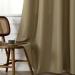Beauty Home Ύφασμα κουρτίνας με το μέτρο μεσαίας σκίασης Effect Art 8443 Φ320 Λαδί - Image 8