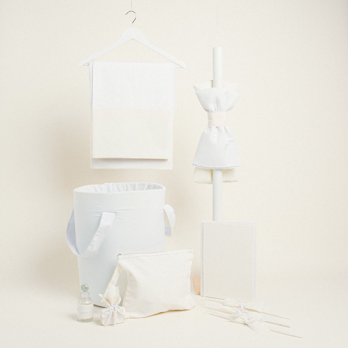 Beauty Home ΣΕΤ ΒΑΠΤΙΣΗΣ ΜΟΝΟΧΡΩΜΟ PREMIUM ΕΚΡΟΥ