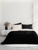 Κουβέρτα Mossy Black 220X240 - Nima Home