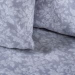 Beauty Home Σετ σεντόνια φανελένια υπέρδιπλα με λάστιχο Flame Art 12631 170x200+32 Γκρι - Image 2