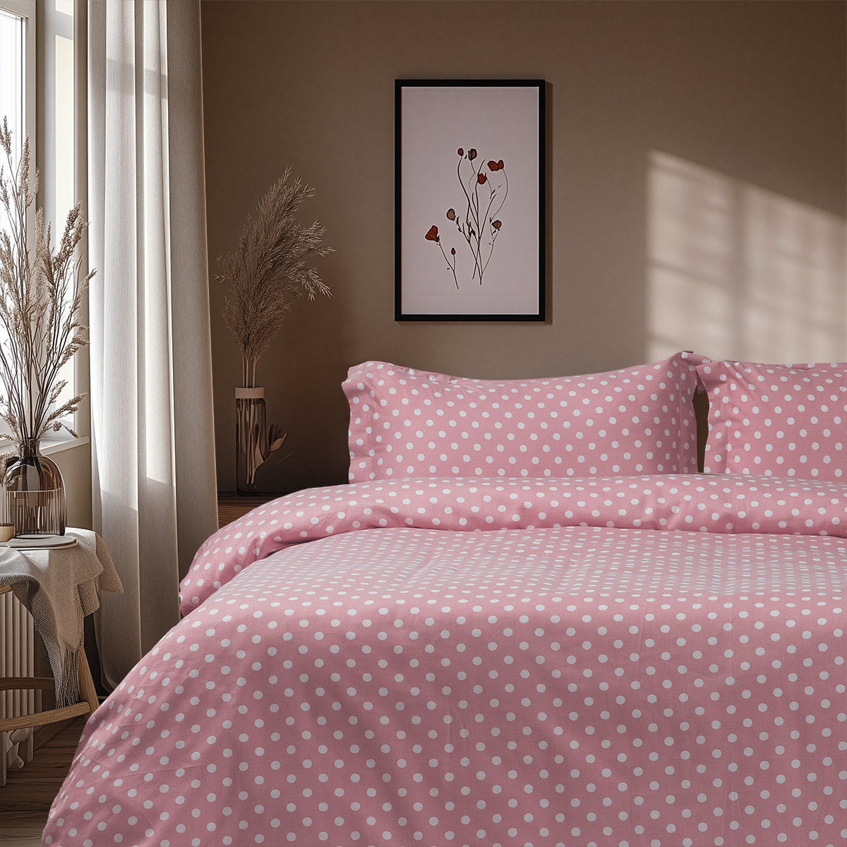 Beauty Home Σετ πάπλωμα υπέρδιπλο Art 10101 Fancy 220x240 Ροζ