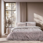 Beauty Home Σετ σεντόνια υπέρδιπλα με λάστιχο Glory Art 12367 170x200+32 Μπεζ