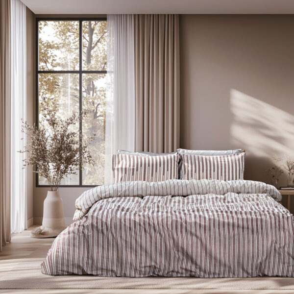Beauty Home Σετ σεντόνια υπέρδιπλα με λάστιχο Glory Art 12367 170x200+32 Μπεζ