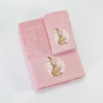Πετσέτες Σετ 2ΤΜΧ Blush Ροζ Borea Home Textiles 70 x 120 / 30 x 50 cm