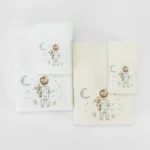 Πετσέτες Σετ 2ΤΜΧ Goodnight Λευκό-Πετρόλ Borea Home Textiles - Image 5