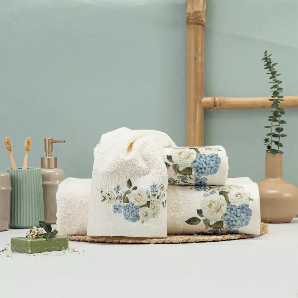Πετσέτα Προσώπου Hortensia Borea Home Textiles 50 x 90 cm
