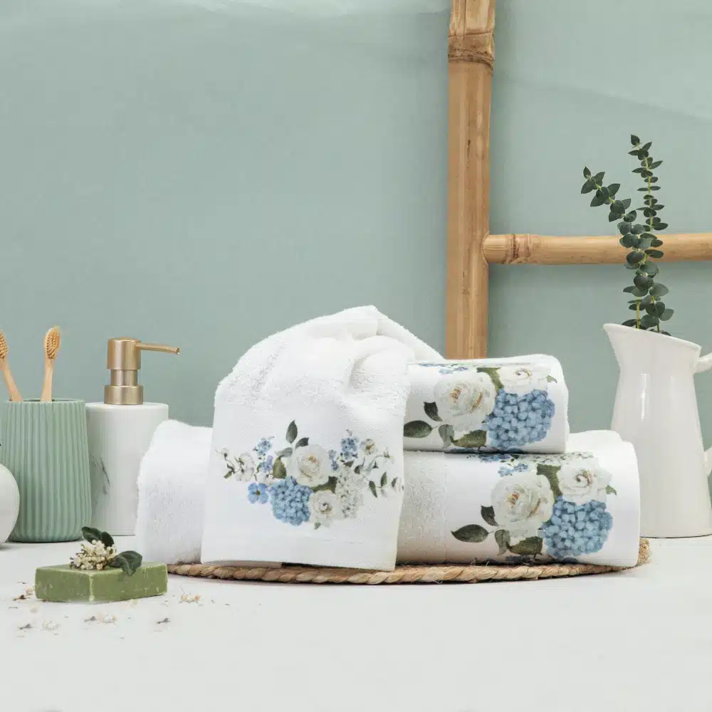 Πετσέτα Προσώπου Hortensia Borea Home Textiles 50 x 90 cm