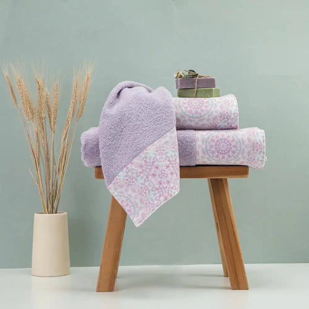 Πετσέτες Σετ 3ΤΜΧ Μάνταλα Borea Home Textiles 70 x 140 / 50 x 90 / 30 x 50 cm