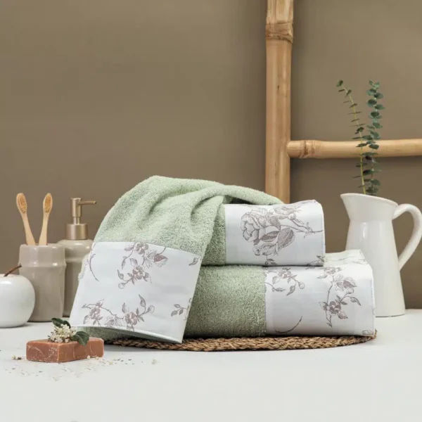 Πετσέτες Σετ 3ΤΜΧ Rosine Borea Home Textiles 70 x 140 / 50 x 90 / 30 x 50 cm